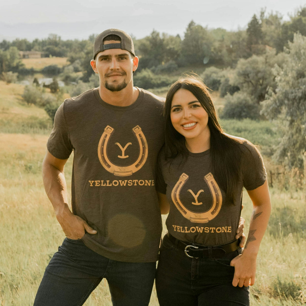 Yellowstone Horseshoe TShirt Whiskey Riff Shop