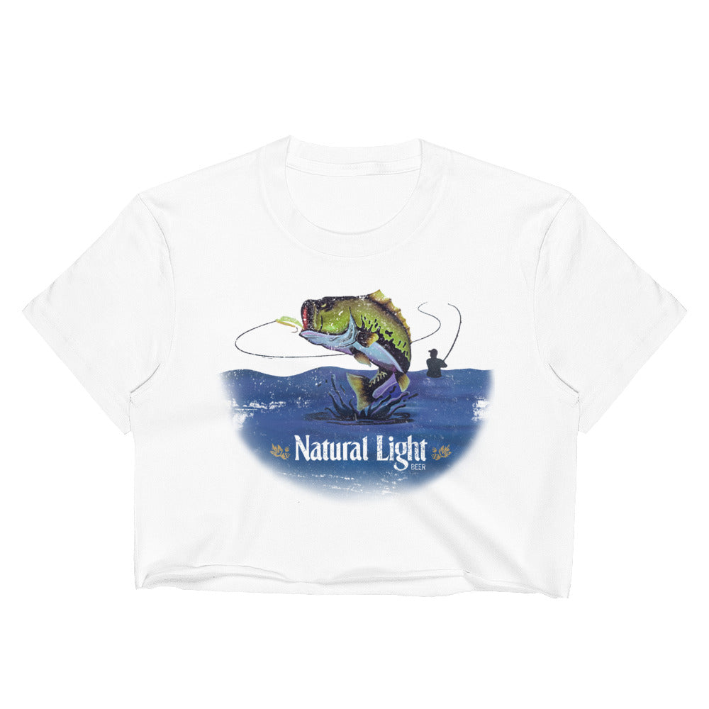 Natural Light Bass Fishing Crop Top - M/L