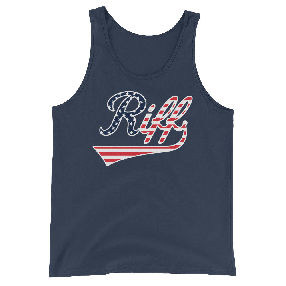 Riff Stars and Stripes Tank Top - XS / Red
