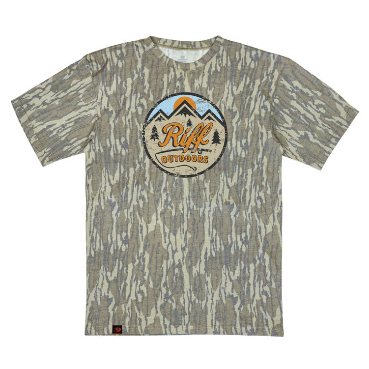 Riff Outdoors Mossy Oak Bottomland Logo T-Shirt - XXL