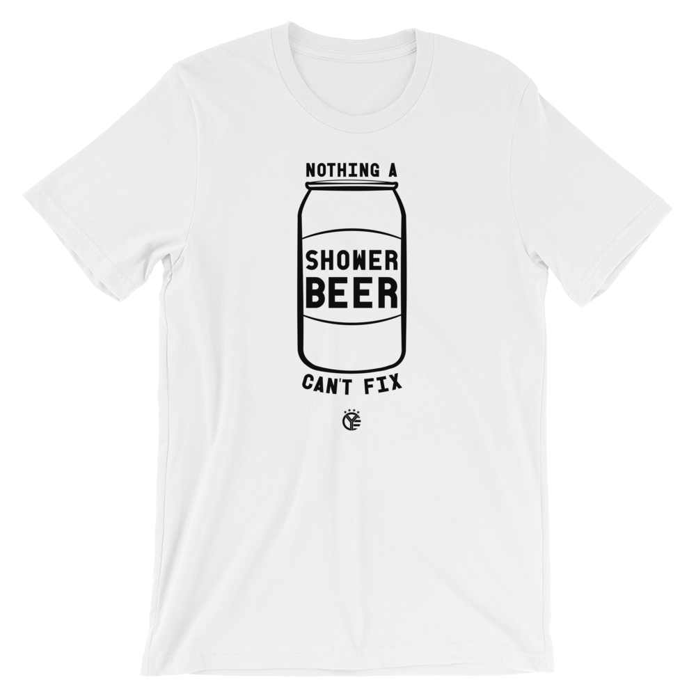 Shower Beer T-Shirt – Whiskey Riff