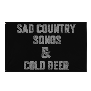 Sad Country Songs & Cold Beer Flag
