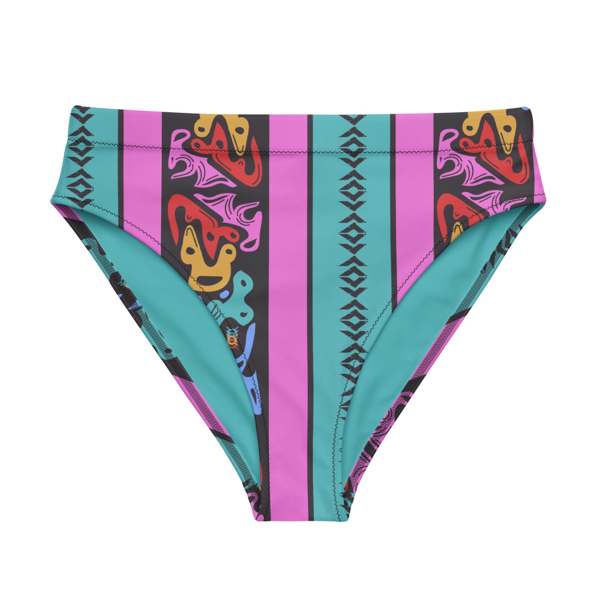 Ugly '90s Country Southwest High-Waisted Bikini Bottom – Whiskey