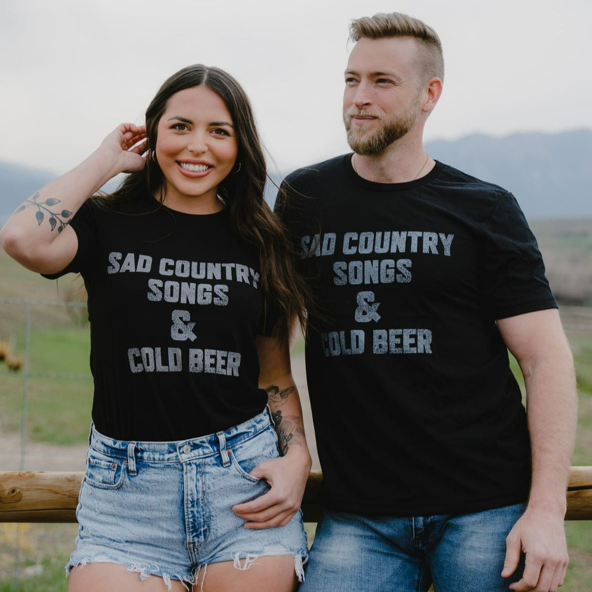 Sad Country Songs & Cold Beer T-Shirt Whiskey Riff Shop