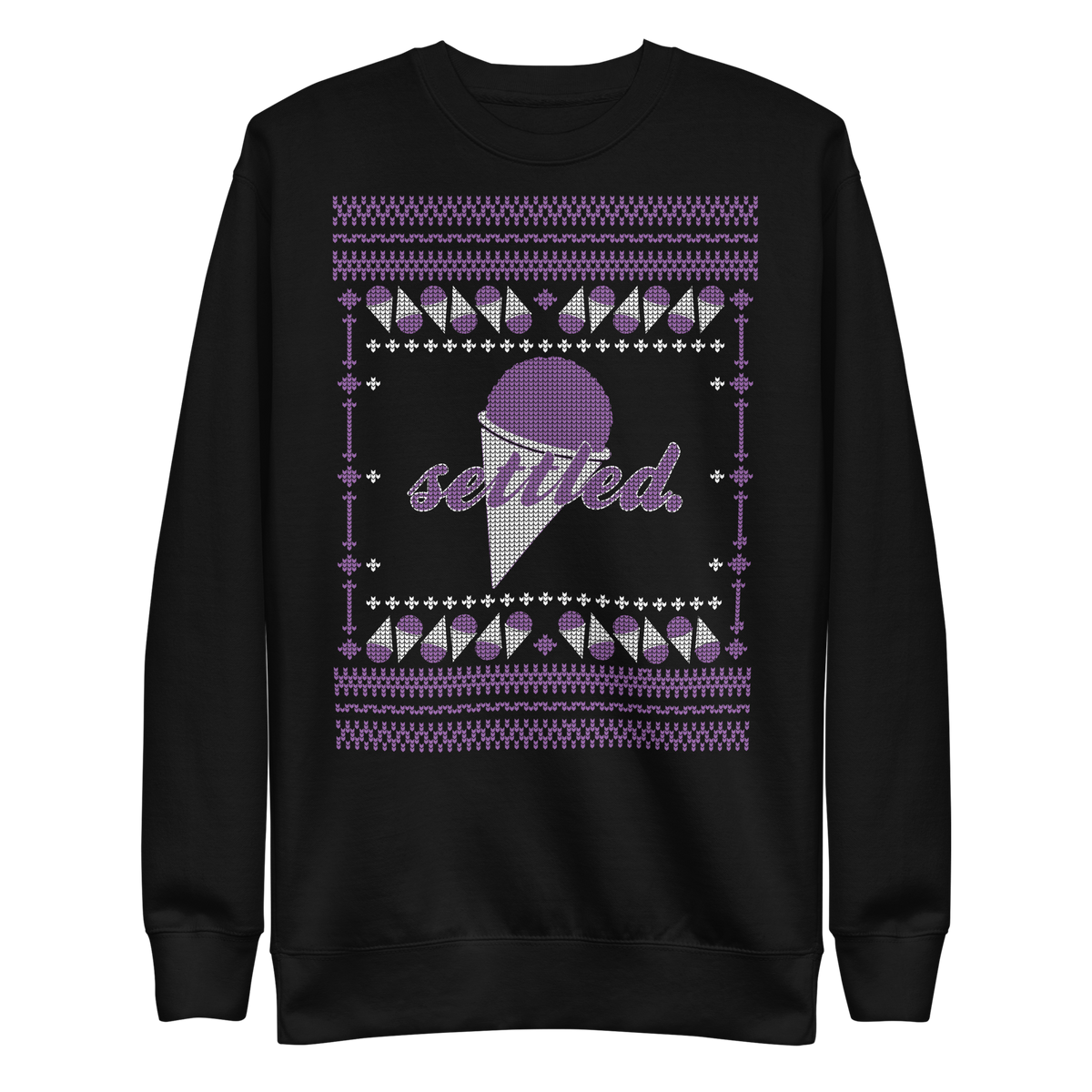 Settled Grape Snow Cone Ugly Christmas Sweater – Whiskey Riff