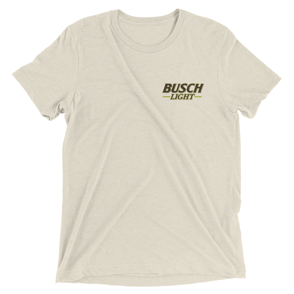 Vintage Gildan White Busch Beer Fishing Lure Em' Crew T-Shirt Adult Size XL