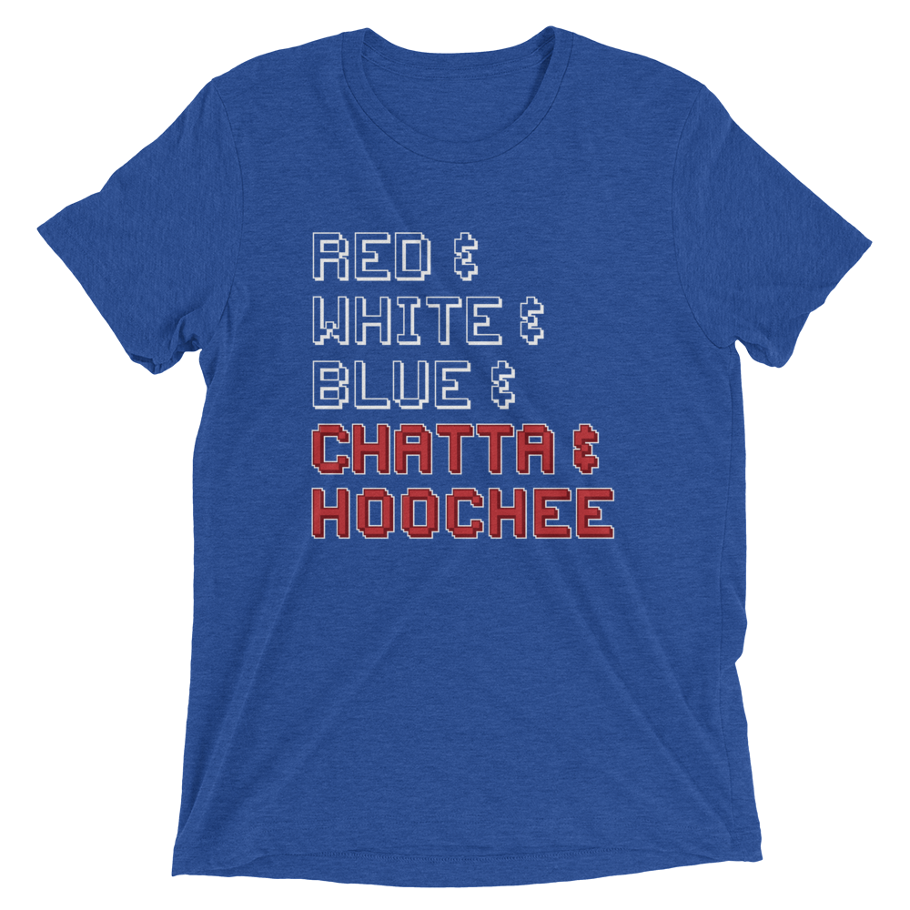 Red & White & Blue & Chatta & Hoochee T-Shirt – Whiskey Riff Shop