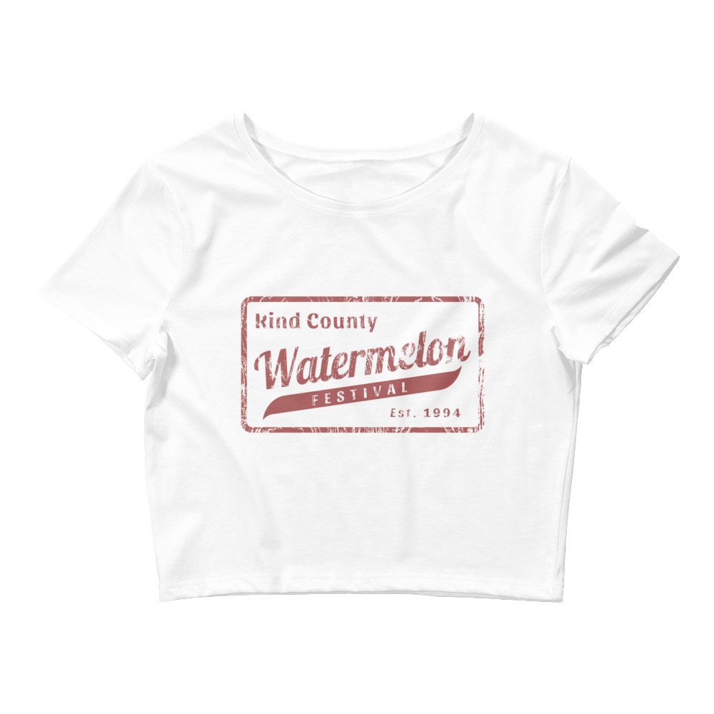 Rind County Watermelon Festival Crop Top Tee Whiskey Riff Shop