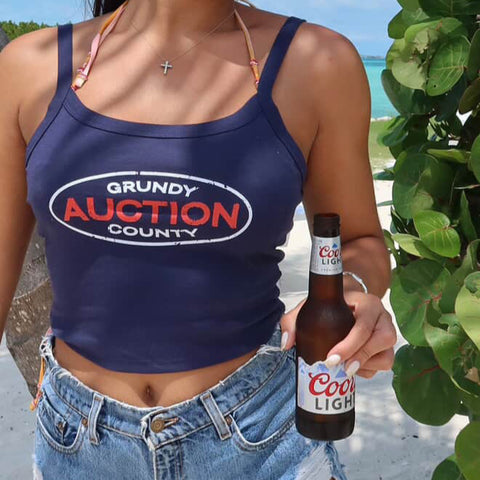 Grundy County Auction Women's Micro-Rib Tank Top
