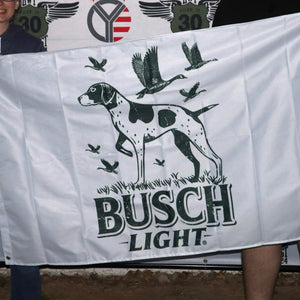 Busch Light Duck Hunting Dog Flag