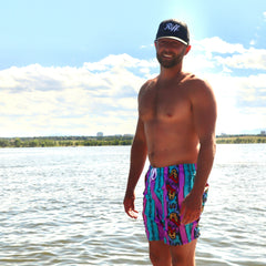 Ugly '90s Country Thriller Swim Trunks