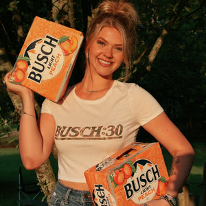 Busch:30 Beer Time Crop Top Tee