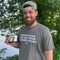 Medium Rare, Ice Cold Beer, Country Music T-Shirt