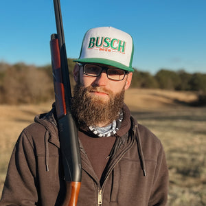 Busch Beer Green Snapback Trucker Hat