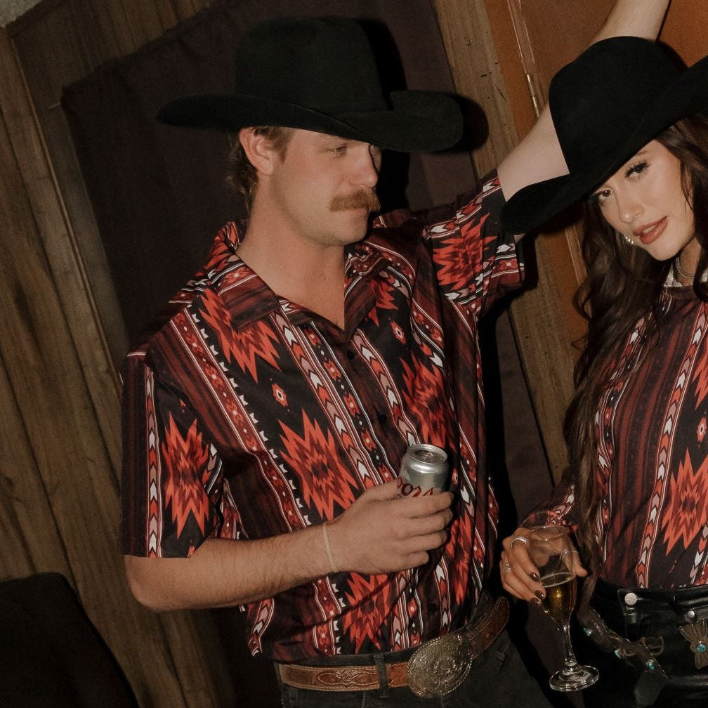 Ugly '90s Country Boot Stomper Button Down Shirt 2XL