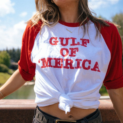 Gulf of 'Merica 3/4 Sleeve Raglan Shirt
