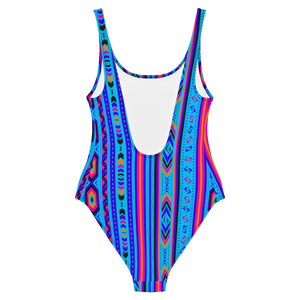 Ugly '90s Country Honky Tonk One-Piece Swimsuit