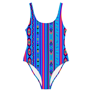 Ugly '90s Country Honky Tonk One-Piece Swimsuit