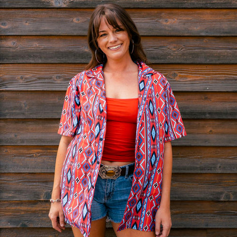 Ugly '90s Country Rodeo Button Down Shirt