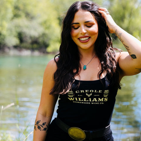 Creole Williams Homemade Wine Co. Micro-Rib Tank Top
