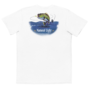 Natural Light Bass Fishing Pocket T-Shirt