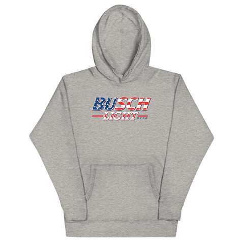 Busch Light '90s USA Flag Logo Hoodie