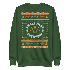 Smoke Meat Everyday Ugly Christmas Sweater