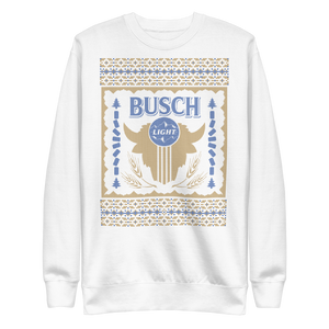 Busch Light Bison Ugly Christmas Sweater