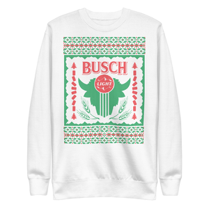 Busch Light Bison Ugly Christmas Sweater