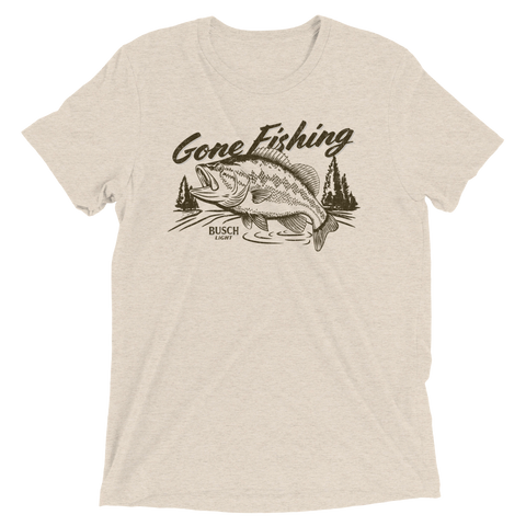 "Gone Fishing" Retro Busch Light T-Shirt