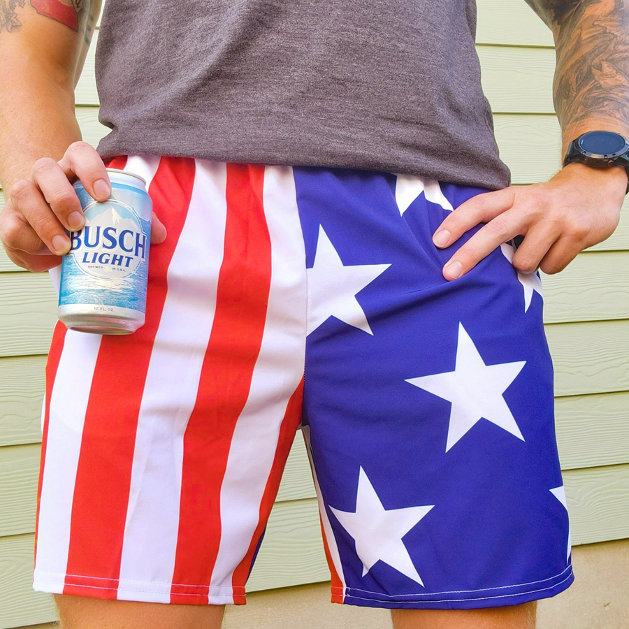 Globe Drinker Swim Trunks Whiskey Riff Shop