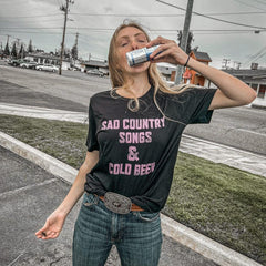 Sad Country Songs & Cold Beer T-Shirt Benefiting The Breast Cancer Research Foundation