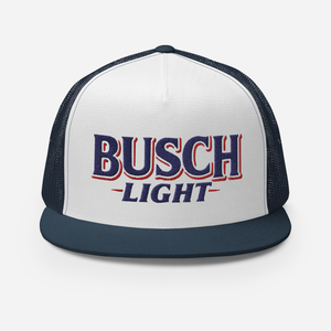 Busch Light Red, White, and Blue Snapback Trucker Hat