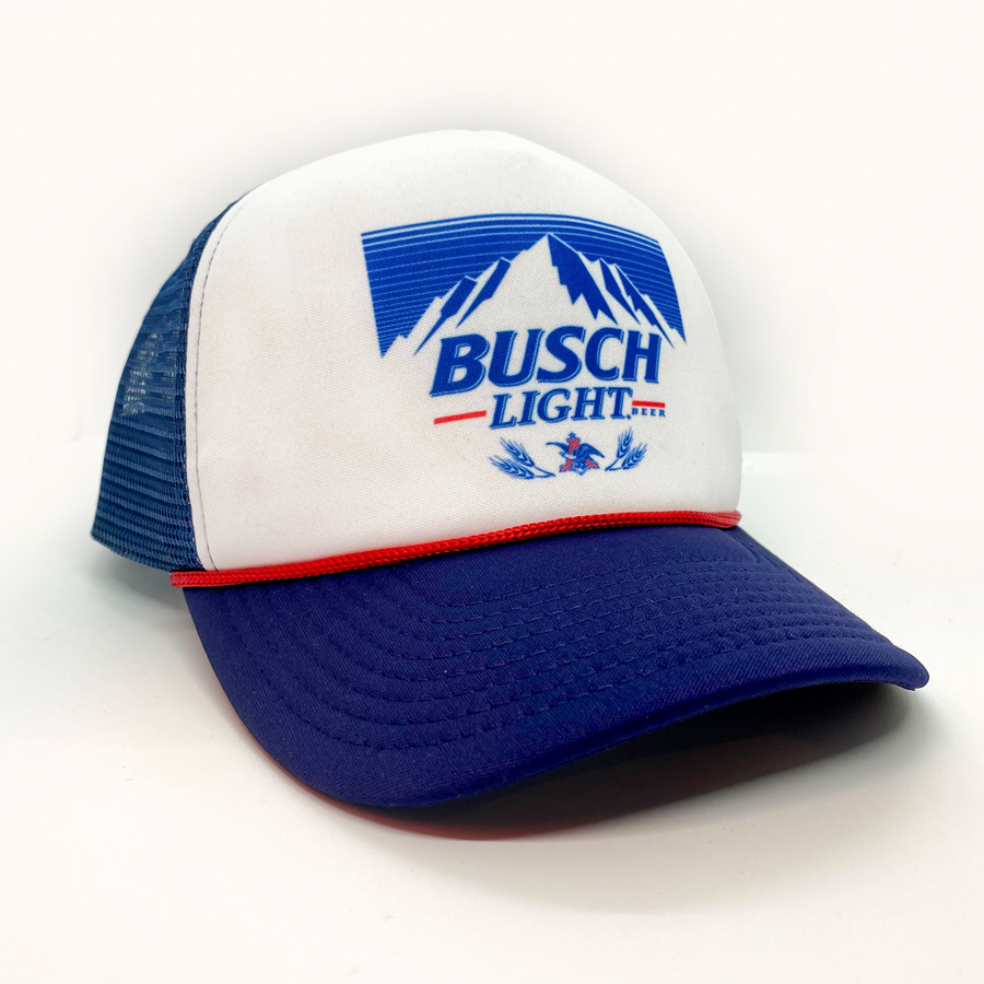 Busch Light Retro Trucker Hat Whiskey Riff Shop