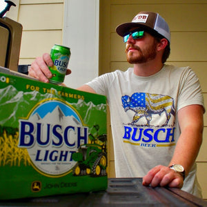 Busch Beer USA Bison T-Shirt