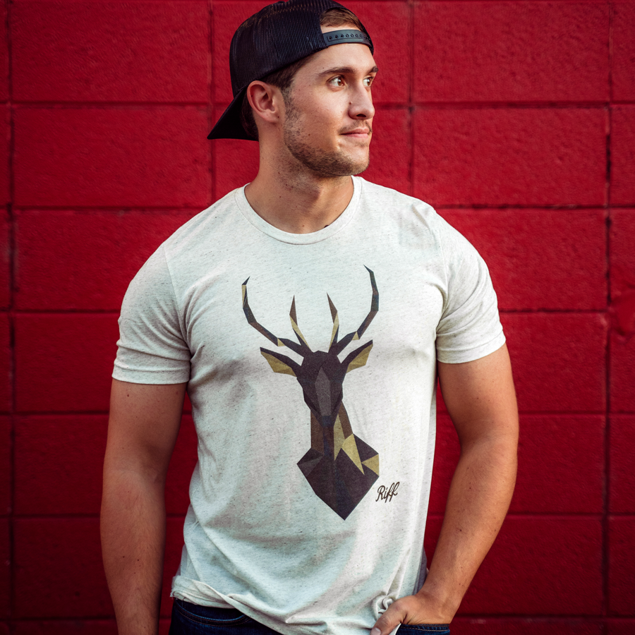 Camo Deer T-Shirt – Whiskey Riff Shop