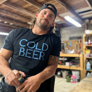 Cold Beer Neon Sign T-Shirt