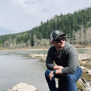 retro trucker hat whiskey riff