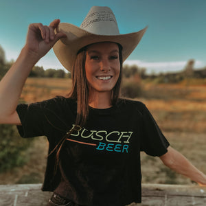 Busch Beer Vintage Neon Logo T-Shirt