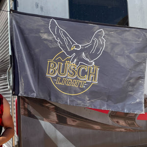 Busch Light Bald Eagle Neon Sign Flag