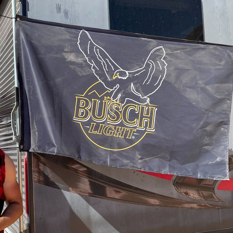 Busch Light Bald Eagle Neon Sign Flag