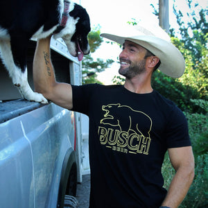 Busch Beer Bear Neon Sign T-Shirt