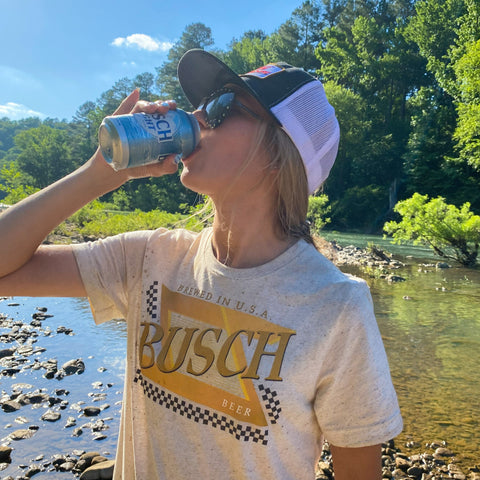 Busch Beer Retro Gold Racing T-Shirt