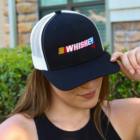 Whiskey RIFF Retro Racing Trucker Hat