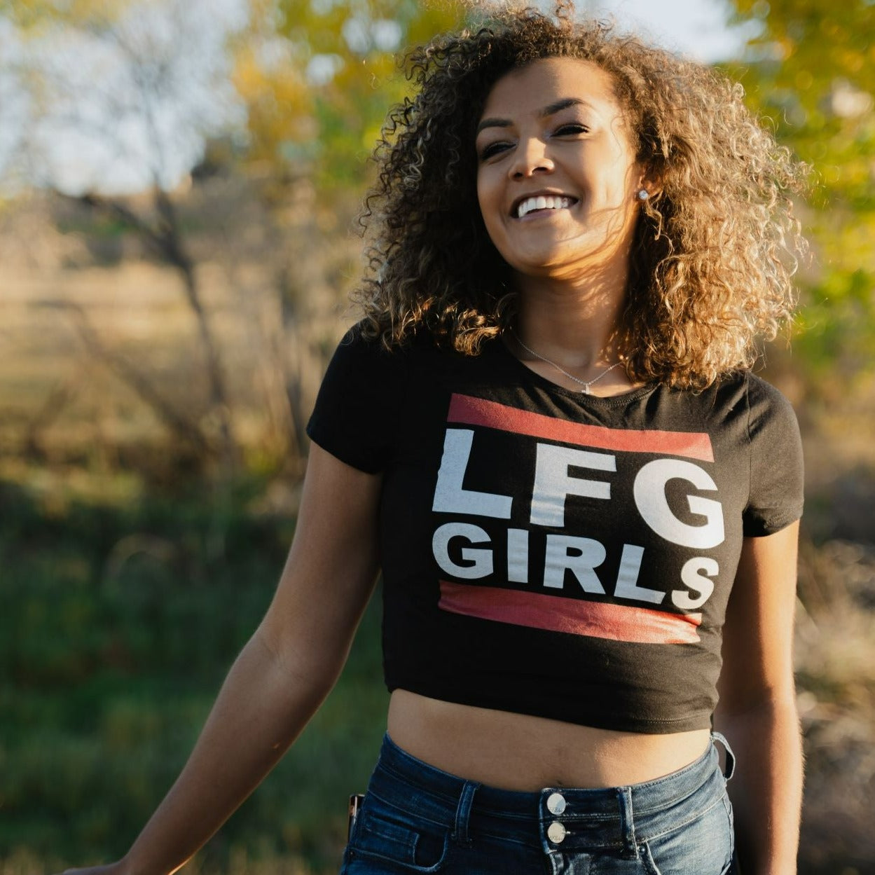 Lets F Ing Go Girls Crop Top Tee Whiskey Riff Shop 