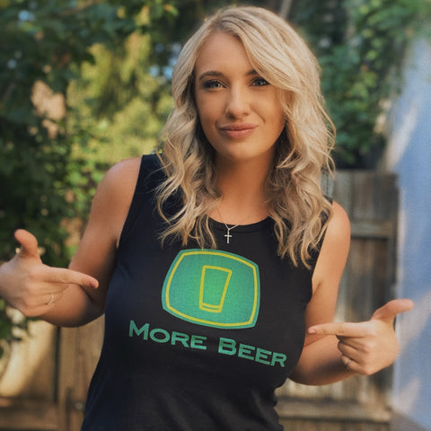 More Beer Women's Cap Sleeve Tank Top