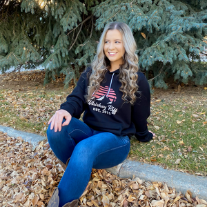 Whiskey Riff Mountain Pines Sunset Hoodie