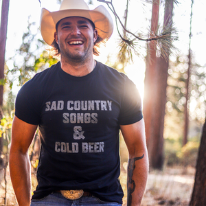 sad country songs and cold beer