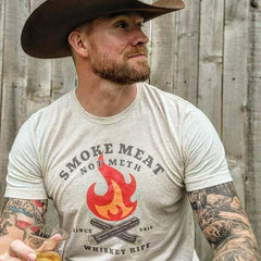 Smoke Meat Not Meth Fire T-Shirt