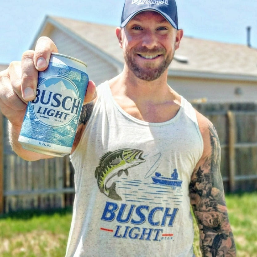 Busch Light Retro Fishing Tank Top - M